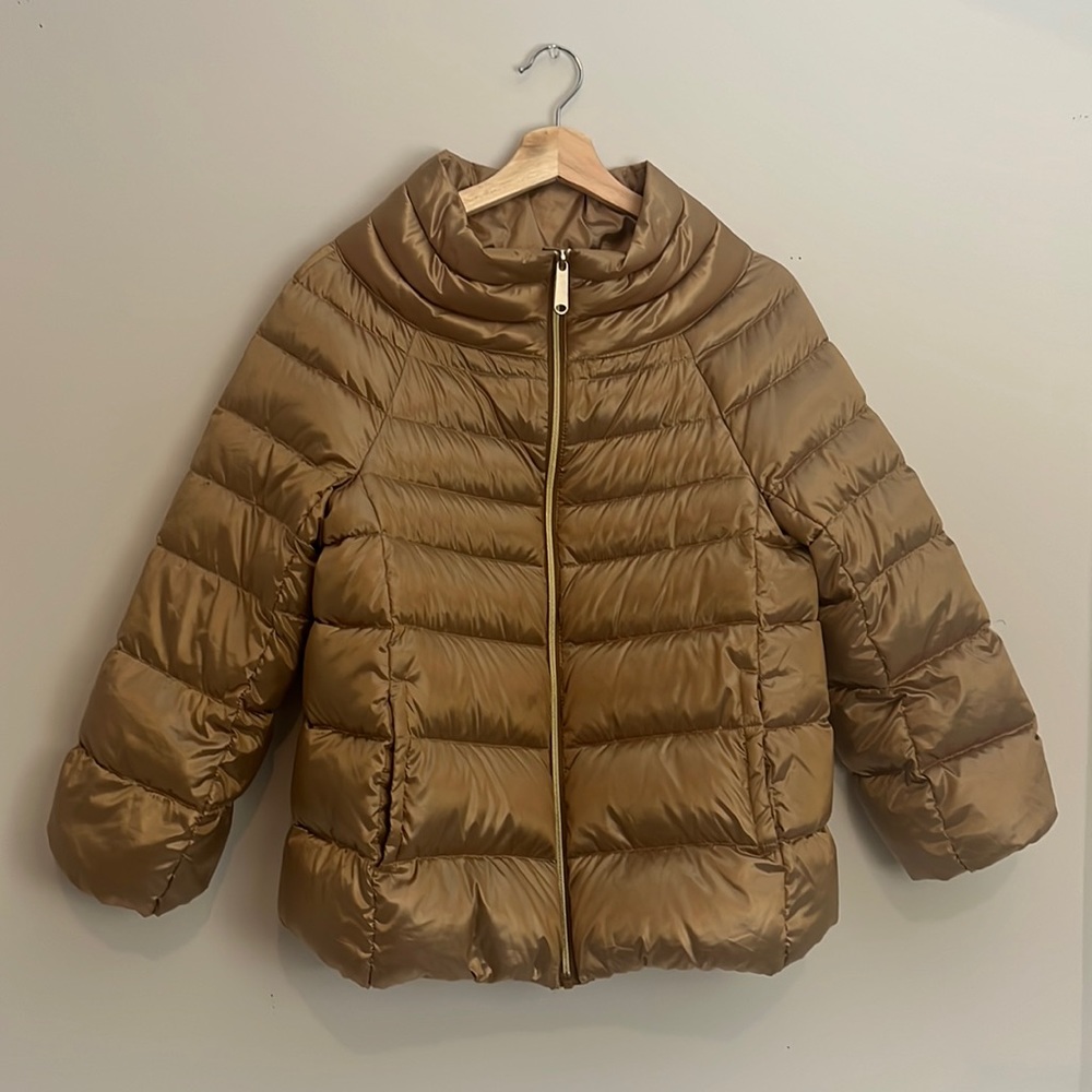 Sam Edelman Gold Puffer Jacket M